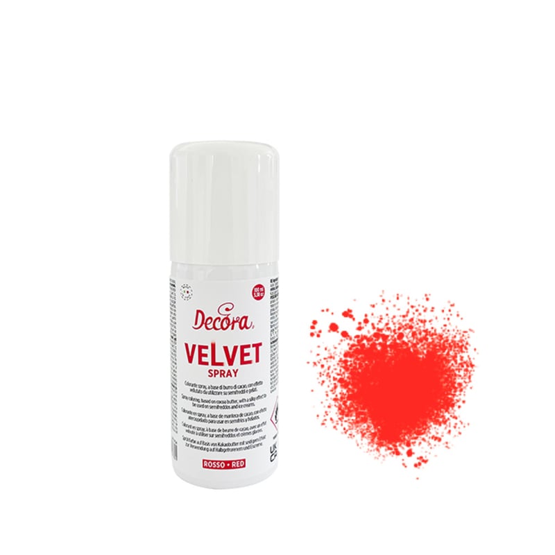 Decora Velvet Spray Rood - 100 ml