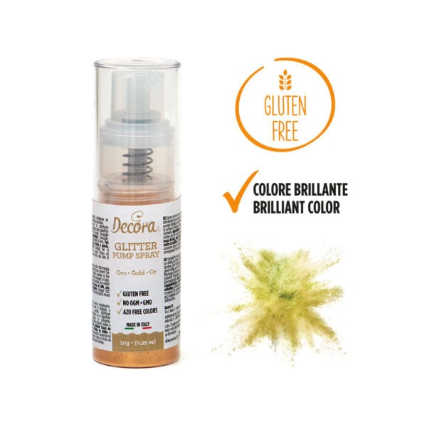 Decora Glitterpomp Goud - 10 g