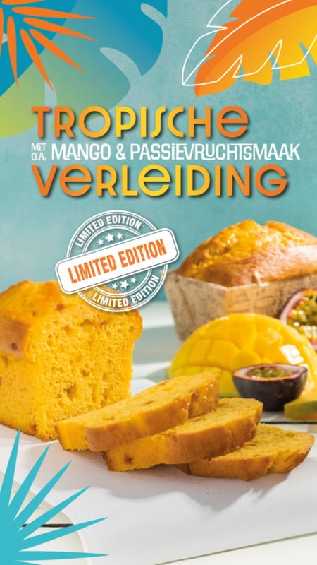 Mango Passievrucht Cakemix - 800 g