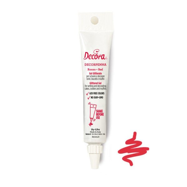 Decora Decoreer Tube Rood - 20 g