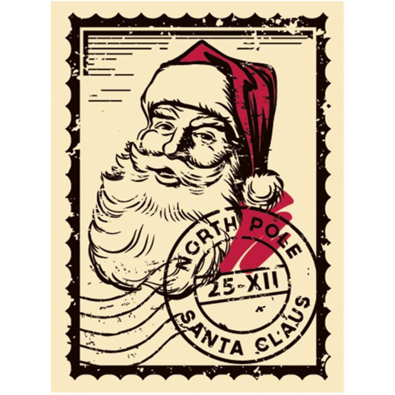 Chocolade Kerstman Postzegel (196)