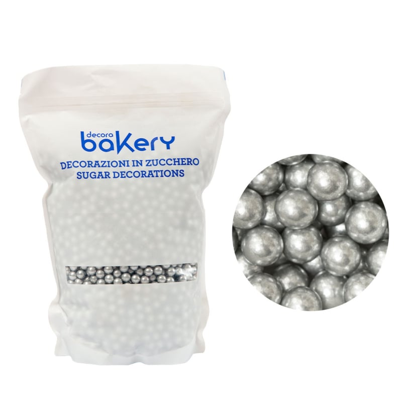 Suikerparels Maxi Zilver - 100 g