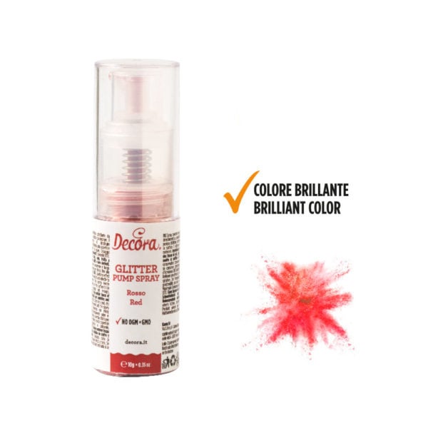 Decora Glitterpomp Rood - 10 g